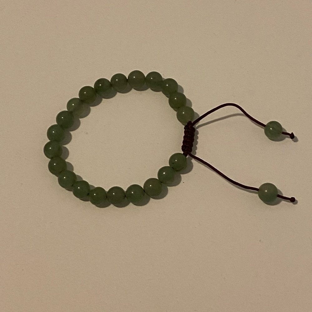 Aventurine Crystal Adjustable Bead Bracelet. New